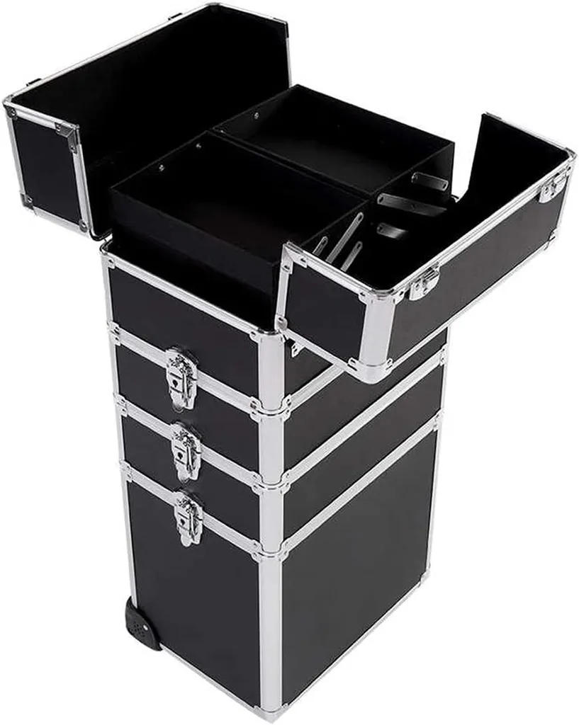 Boîte à Outils Portable 4 en 1 Multifonctionnelle Structure Aluminium