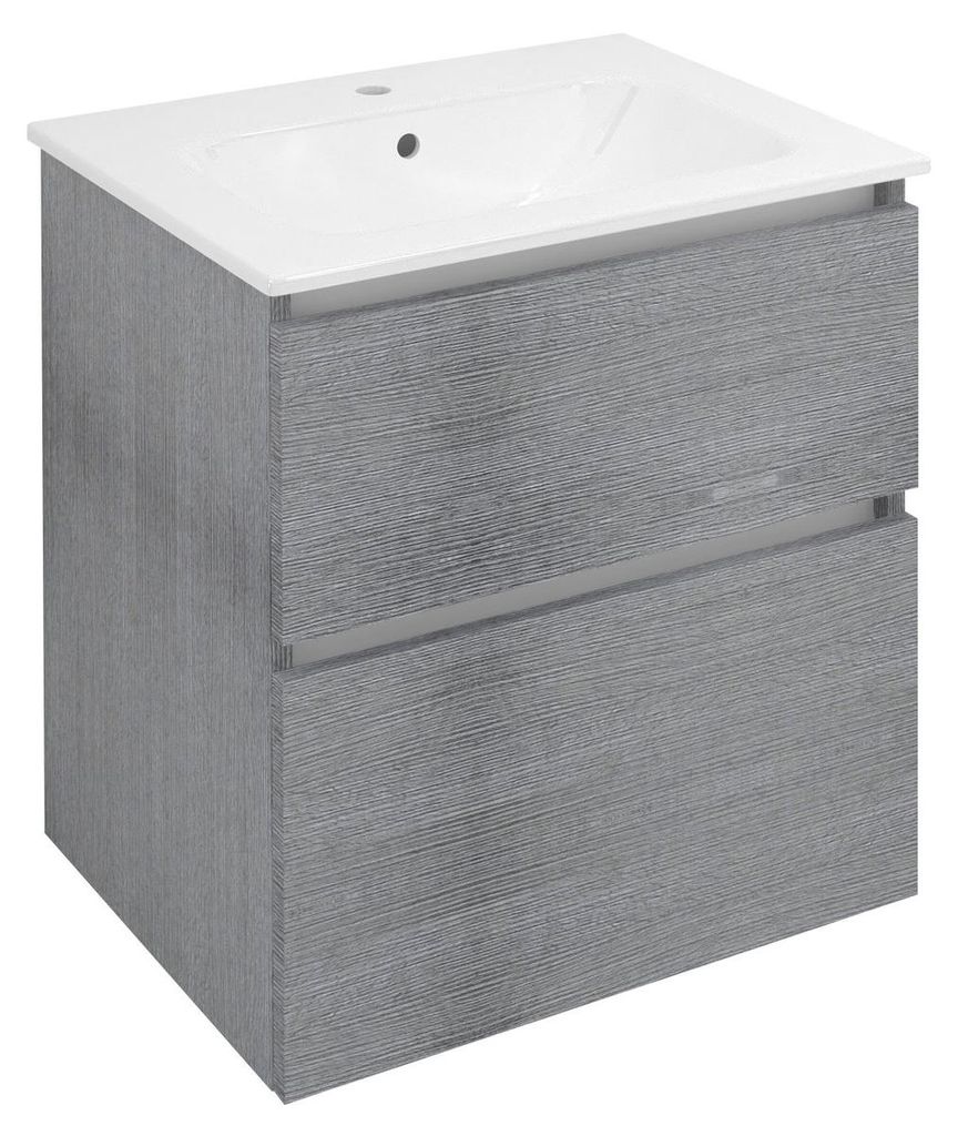 Sapho EZARA Unterschrank 59,2x64x46cm, Silbereiche