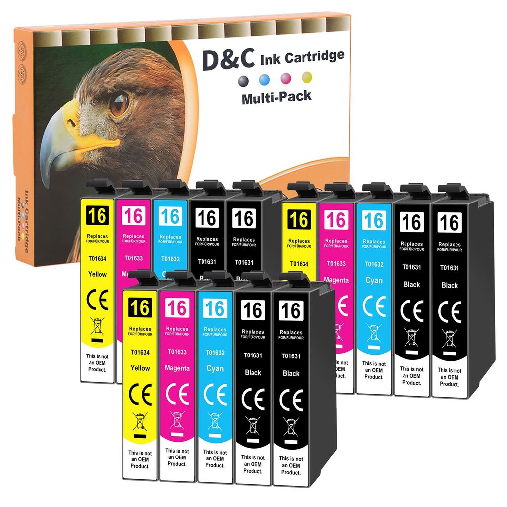 DC 15x Druckerpatronen 16XL Kompatibel für Epson 16 XL 16XL Produktbild 