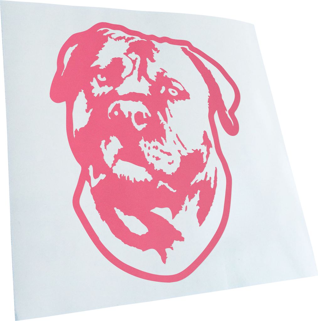 Kiwistar - Autoaufkleber - Boerboel Hund - Hellrosa - 50x38cm - Aufkleber für Auto, Laptop, Fahrrad, LKW, Motorrad mehrfarbig JDM Decal Racing