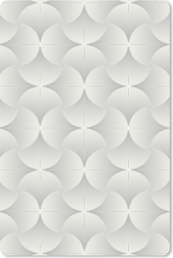 MuchoWow Mauspad Mousepad Muster - Silber - Retro 40x60 cm - Mousepads - Maus Mat - Pad - Mausunterlage - Schreibtisch Accesoire