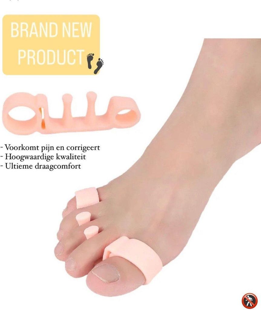 Jumada's - Zehenspreizer hautfarben - Flexibler Hallux Produktbild 