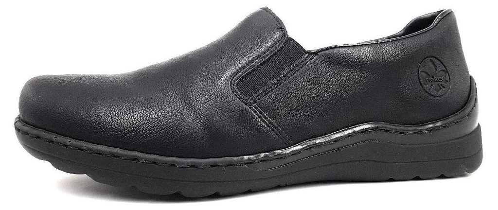 Rieker Damen Slipper extra weit mit Gummizug und weicher Produktbild 