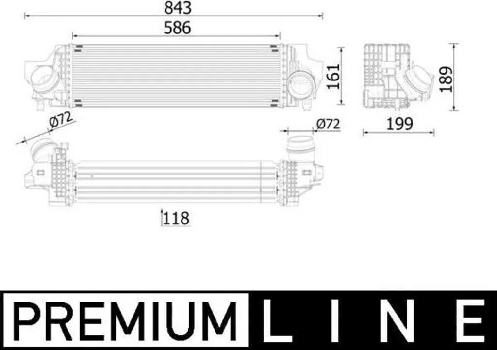 Refroidisseur d'air pour BMW Série 2 X1 et Mini Clubman Countryman