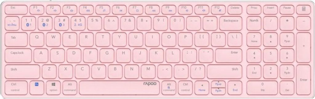Rapoo E9700M Tastatur RF Wireless + Bluetooth QWERTZ Produktbild 