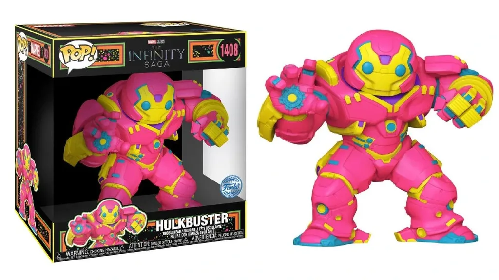 Hulkbuster Funko Pop 1408 Jumbo Blacklight Marvel Edition Spéciale