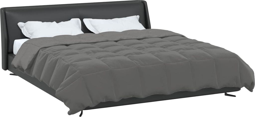 "Sonderangebot" Sommerdecke Gepolstert - CLORIS - Bettdecke langlebig - Hellgrau 240x260cm Mikrofaser - Bettwäschen GermanyMöbel2598438