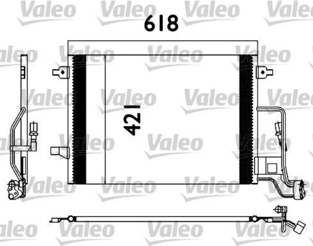 Valeo 817679 Condensateur de Climatisation OE 3B0260401 pour Passat 3B