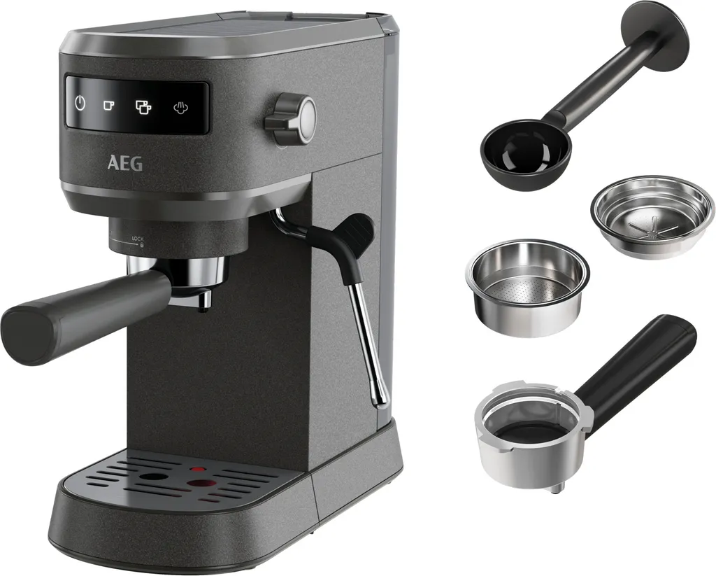 Machine expresso combinée AEG EC6-1-6BST 15 bars avec verseuse 10 tasses