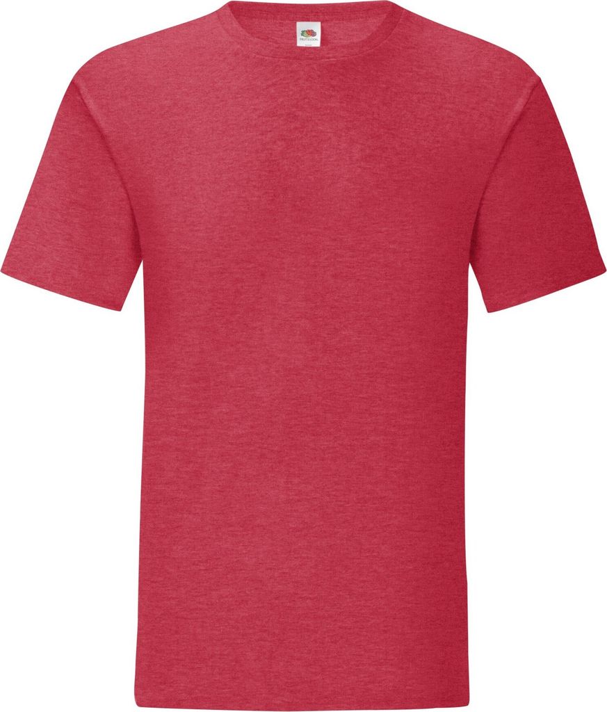 Fruit of the Loom - "Iconic 150" T-Shirt für Herren RW9475 (S) (Heide Rot)