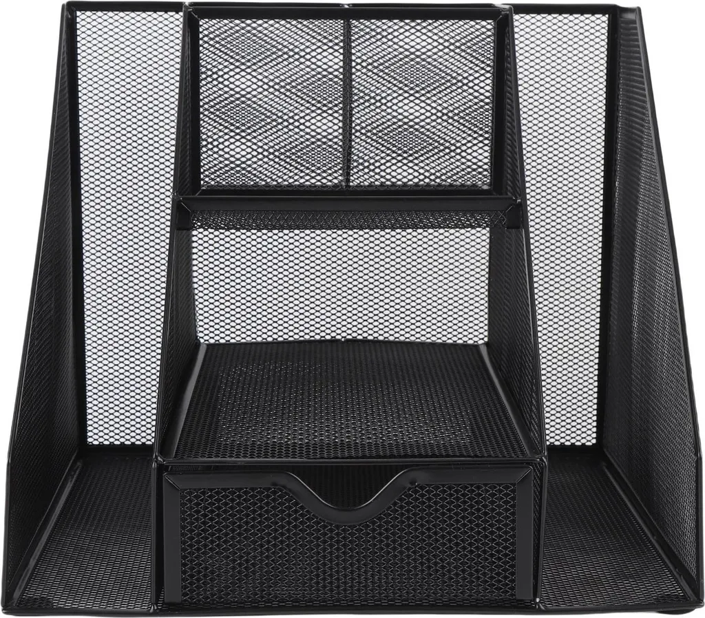 Panier de rangement vertical en fer et boîte aux lettres pour fournitures