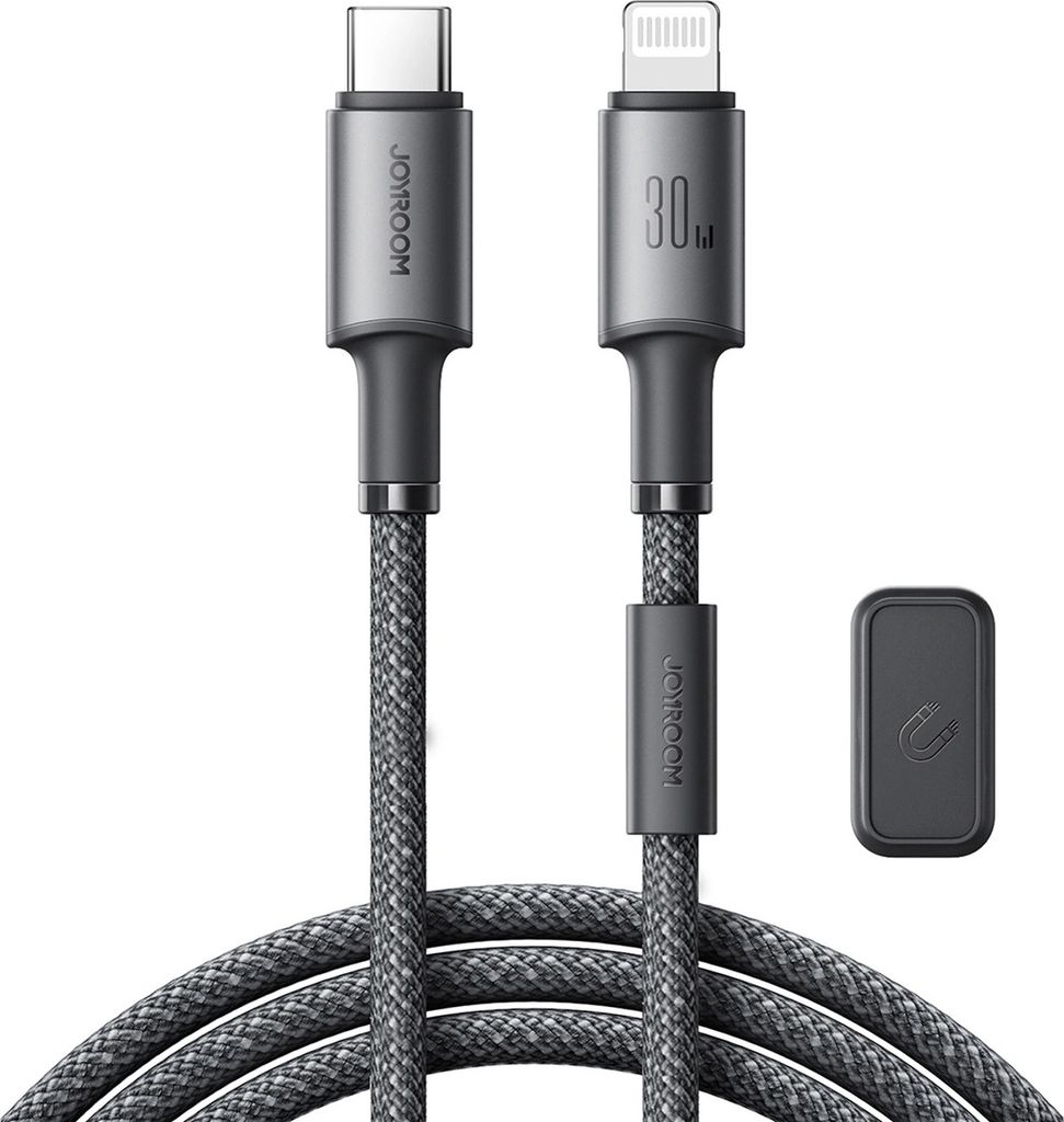 Joyroom 30W USB-C Lightning Kabel, 1,2m grau Produktbild 