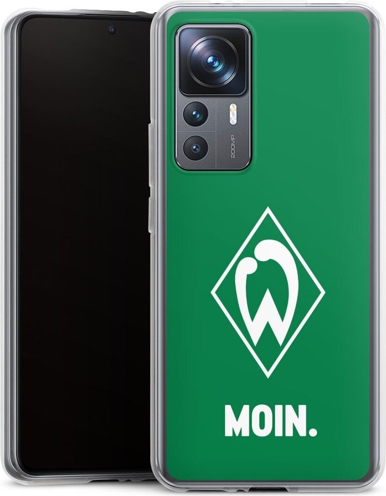 DeinDesign Handyhülle für Xiaomi 12T 5G Silikon Hülle Case Smartphone Schutzhülle Moin Offizielles Lizenzprodukt SV Werder Bremen