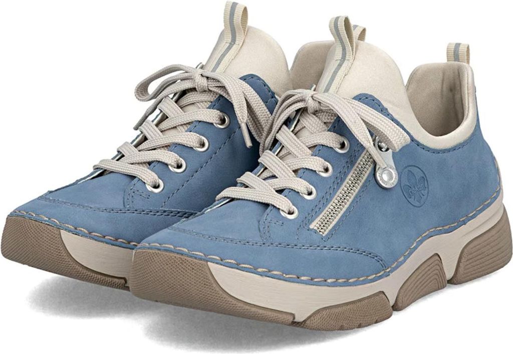 Rieker Damen Halbschuh Slipper Schuhe 45973-14 Blau, Schuhgröße:38 EU
