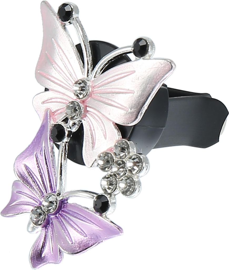 1 Stück Auto Klimaanlage Schmetterlingsform Clip Auslassventil Rosa