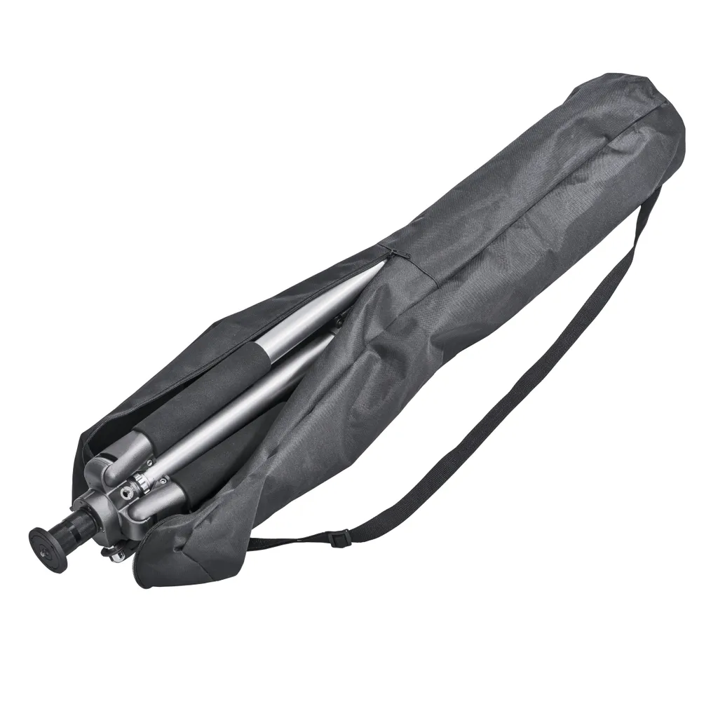 Treppiede Mantona Alto con colonna a manovella estensibile fino a 295 cm, treppiede in alluminio con capacità di carico fino a 6 kg, treppiede fotografico con divaricatore centrale per la stabilità, treppiede per fotocamera per gli spostamenti - 9