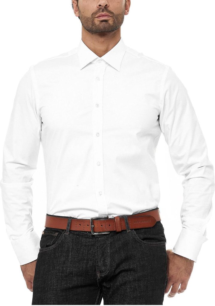 Premium Hemd Regular Modern Fit Langarm Weiß 3XL