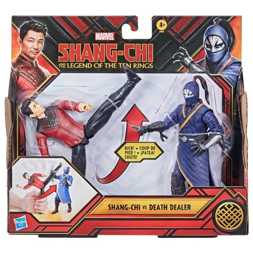Duo Figurines Shang-Chi vs Death Dealer Hasbro pour Combat Réaliste