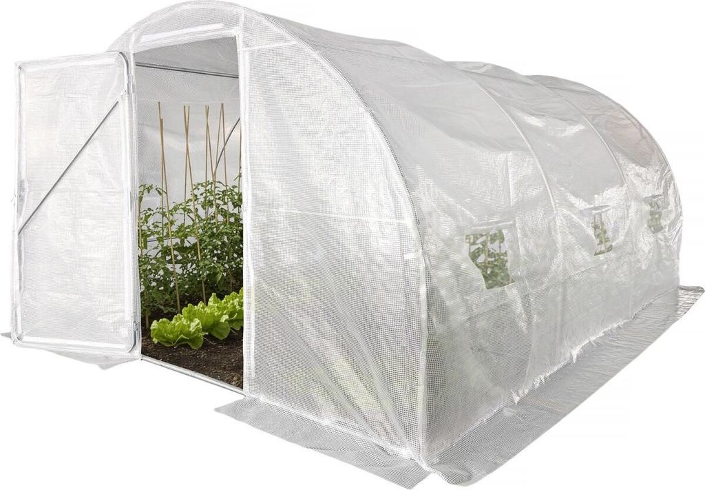 Serre tunelle de jardin avec porte 4 x 3 m "Mimosa" - 12 m² Image du produit 