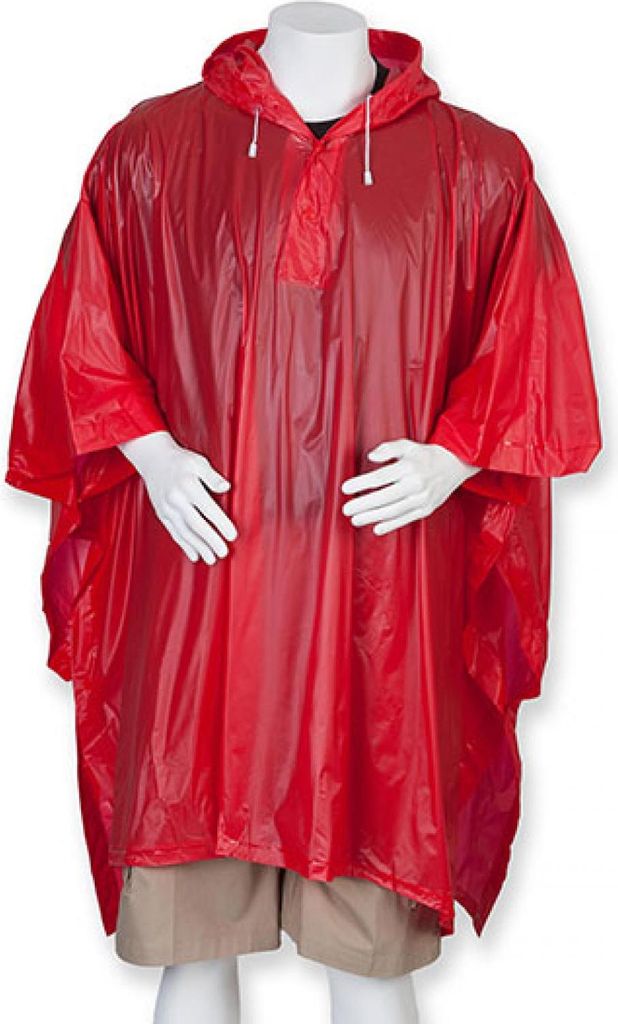 Splashmacs SC010 | Regenponcho - Farbe: Red - Größe: One Produktbild 