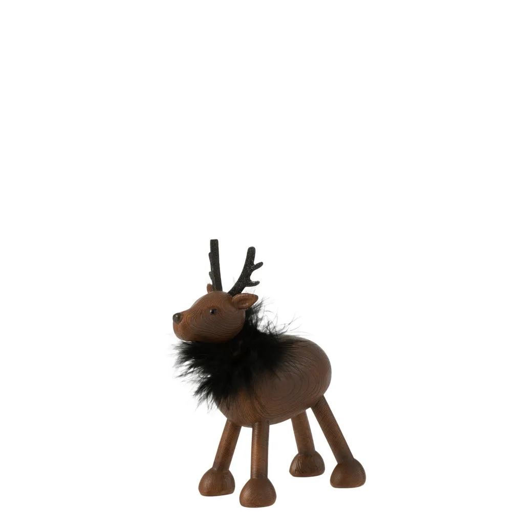 Petite statue de cerf J-Line pour décorer un petit espace avec style
