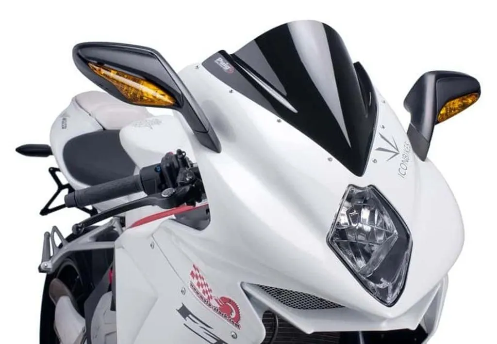Bulle PUIG Z-Racing 5651N : Protection Vent pour MV AGUSTA F3 675 Noir
