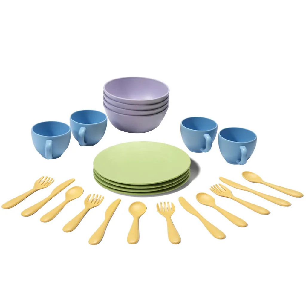 Service de Table complet 24 pièces en porcelaine blanche série Épure