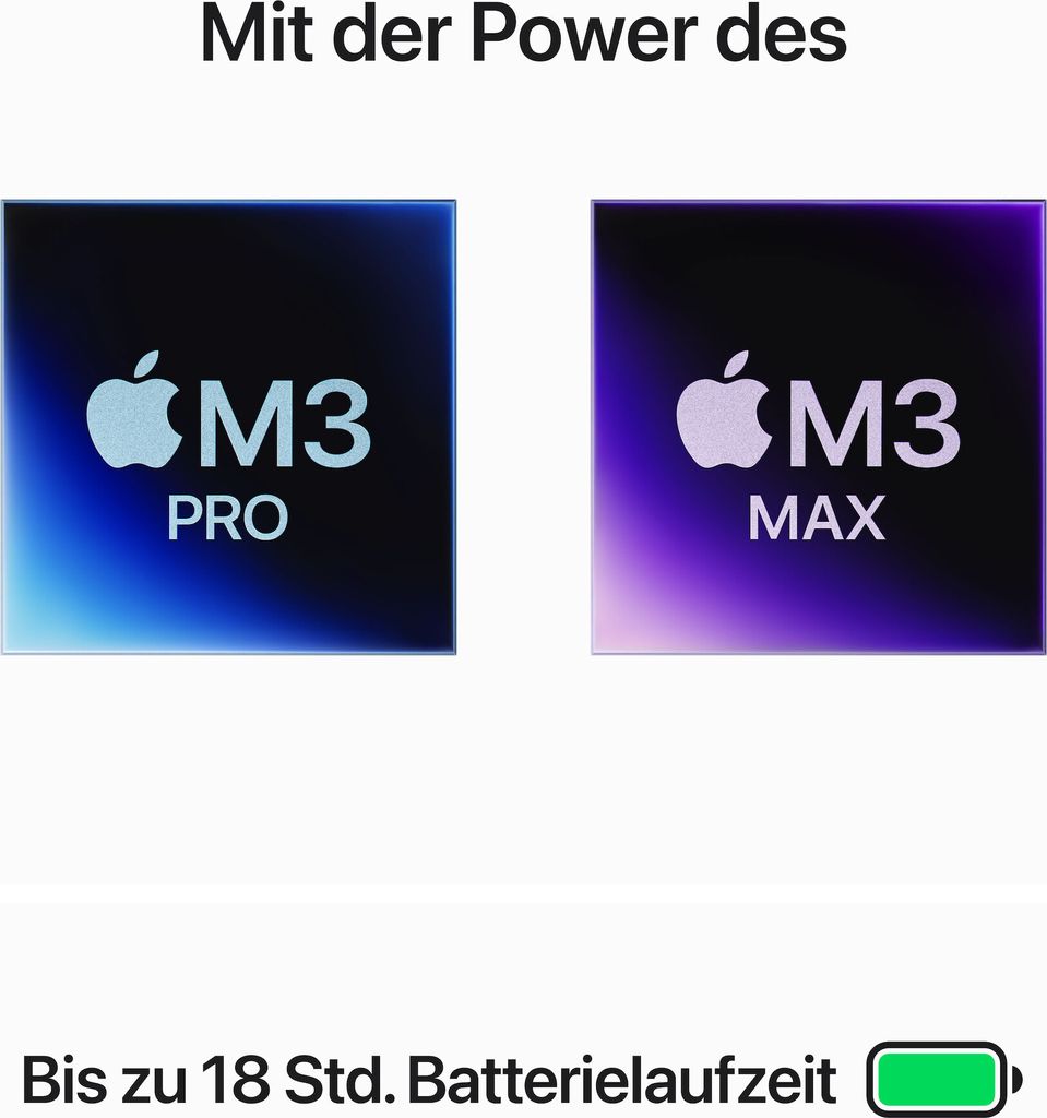 Apple MacBook Pro 35,6cm(14‘‘) M3 Pro 11-Core 512GB silber Produktbild 4