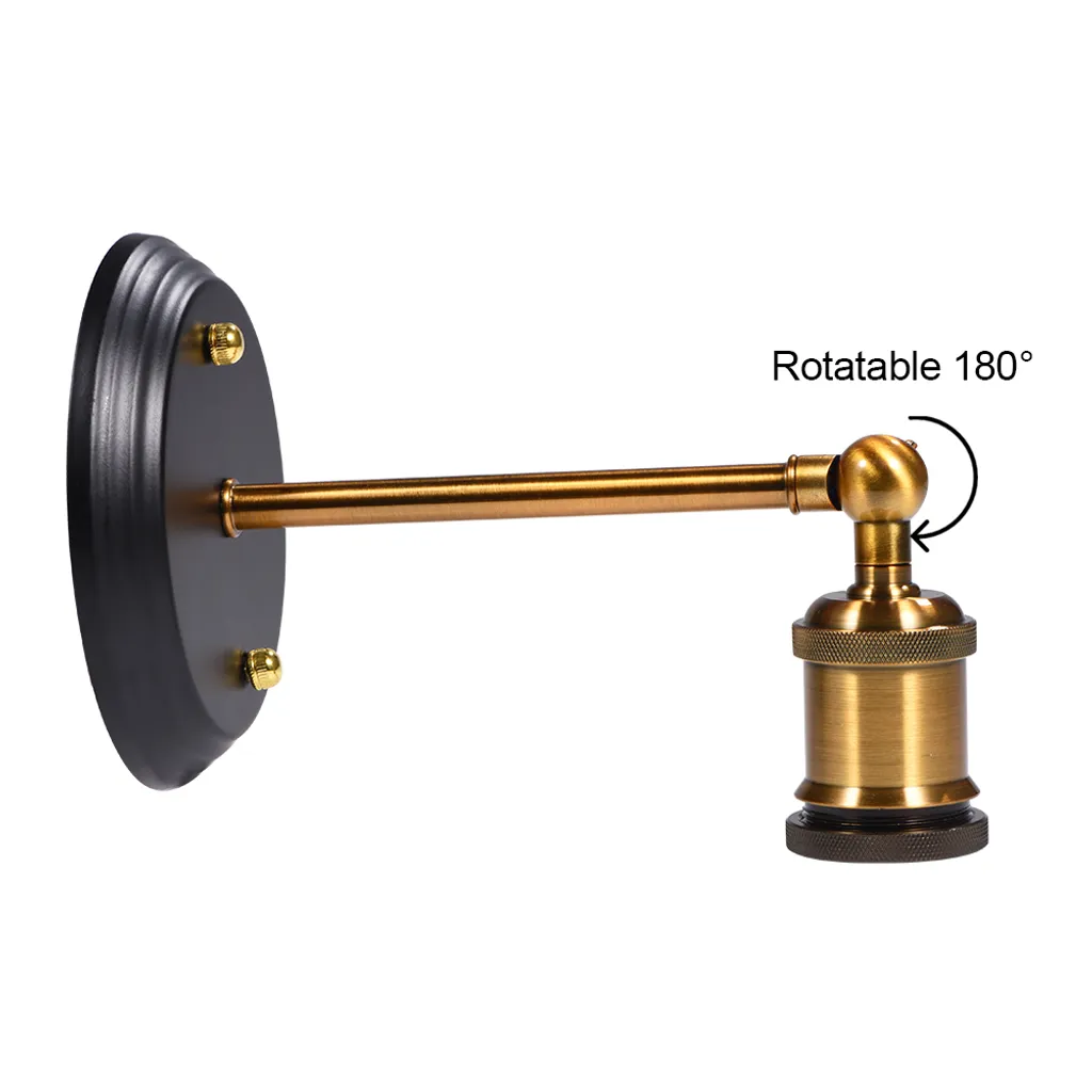 Portalampada E27 Retrò Industriale per Arredo Interni Loft e Camere - 10