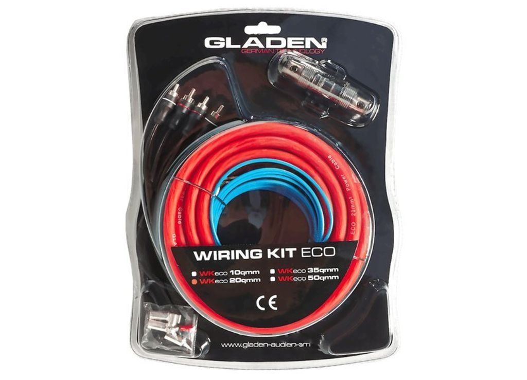 Gladen ECO Kabel-Kit WK 20 | 20mm² Anschlusskabelset