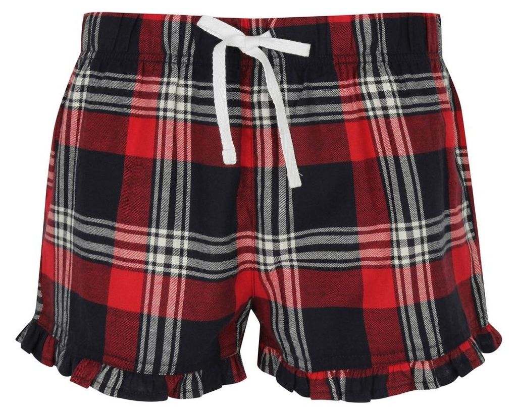 SF - Shorts für Damen , Für die Freizeit LT4276 (S) (Rot/Marine)