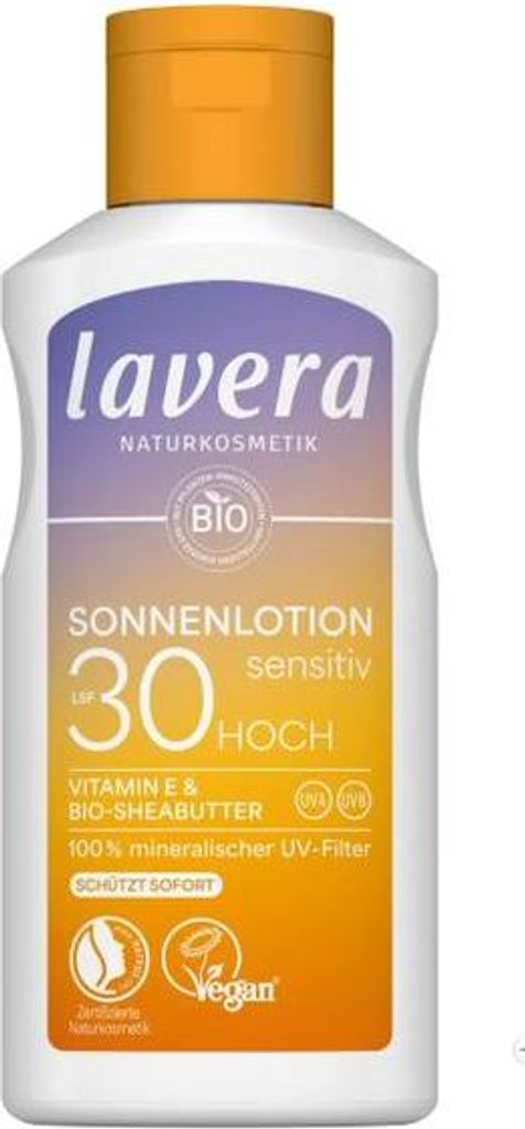 LAVERA SENSITIV Sonnenbalsam LSF 30 mit Vitamin E und Produktbild 