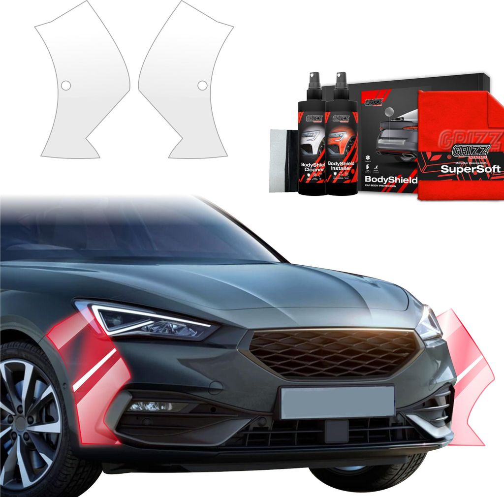 2in1 Schutzfolie Grizz Protector für Stoßstange - Seat Leon (2024-2025)