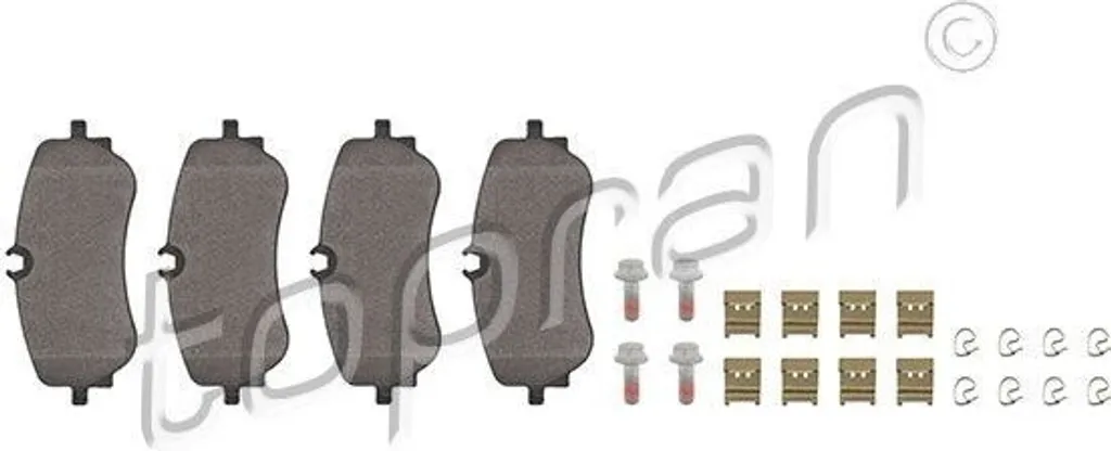 Garnitures de frein arrière TOPRAN 624 504 pour VW Amarok et Crafter SY