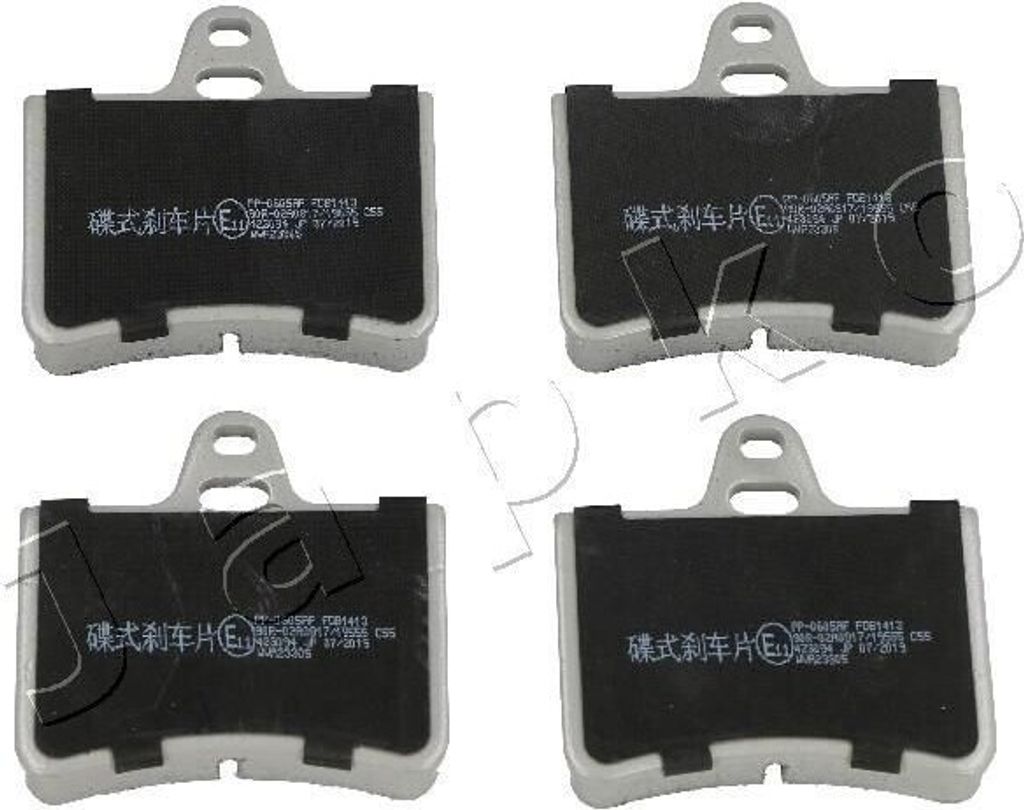 JAPKO Bremsbeläge Satz Hinten Bremsklötze für CITROËN C5 II Break (RE) 510605
