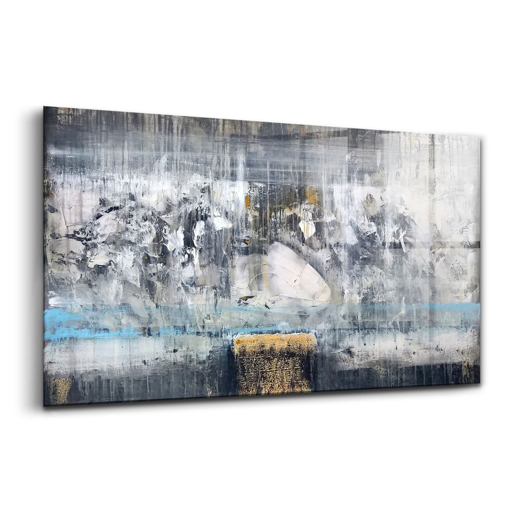 Glasmalerei - dekorative Malerei - moderne Malerei - 100x50 - zeitgenössische abstrakte Malerei