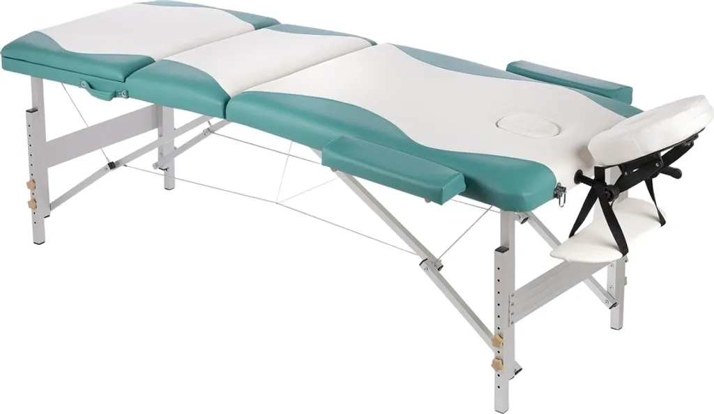 Lettino Massaggio Sportivo 3 Zone Alluminio | Altezza Regolabile Pro - 4