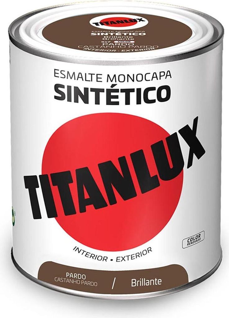 Emaillierung Synthétique Einschichtig Braun Glänzend 750ml Titanlux 5808942
