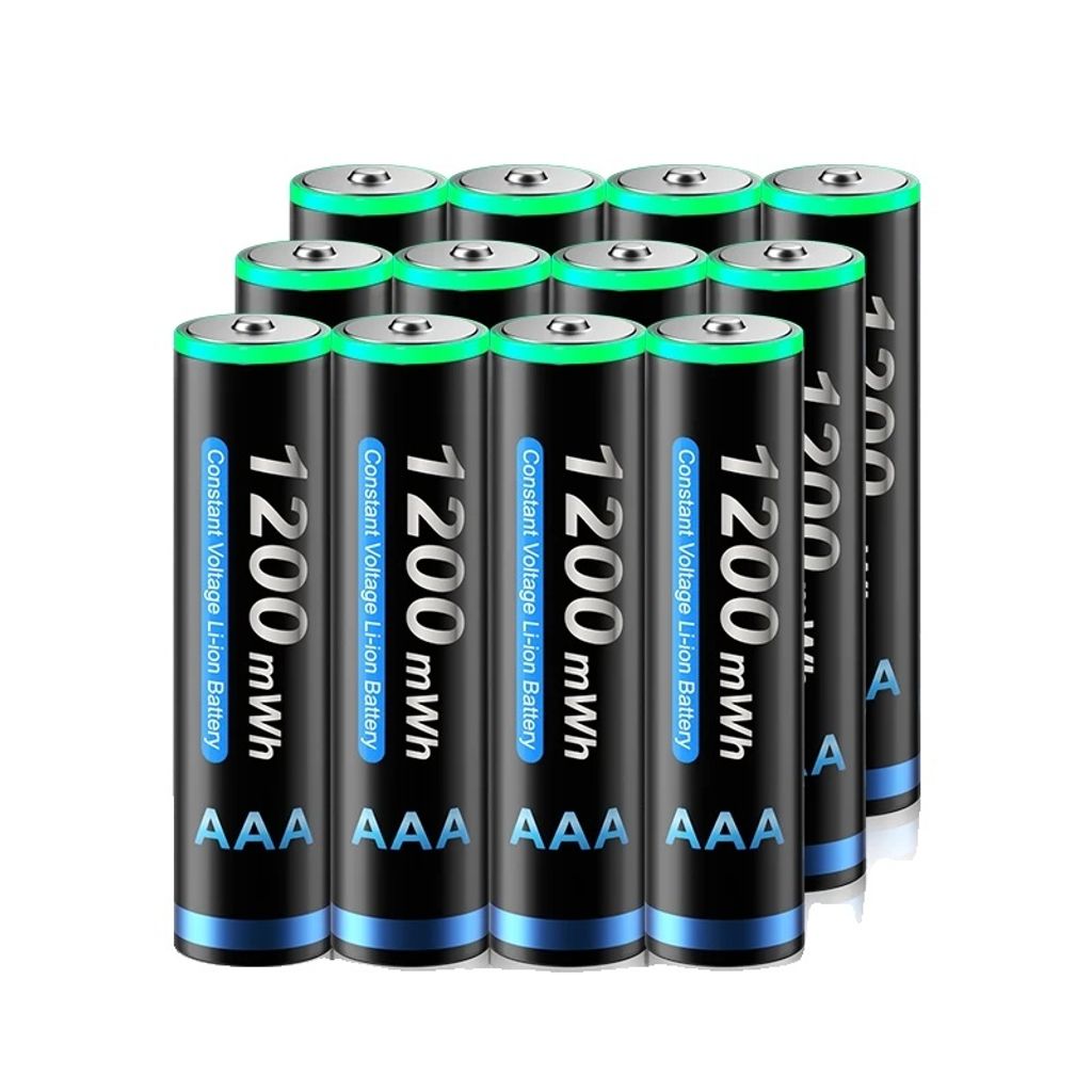 Nabíjateľná lítiová batéria AAA, kapacita 1200 MWh, ideálna Obrázok produktu 