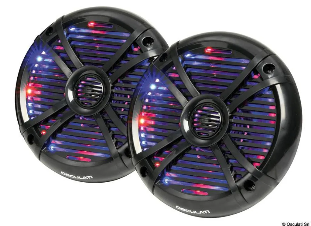Enceinte à 2 voies 5,25 pouces noire avec LED RGB programmables - B525