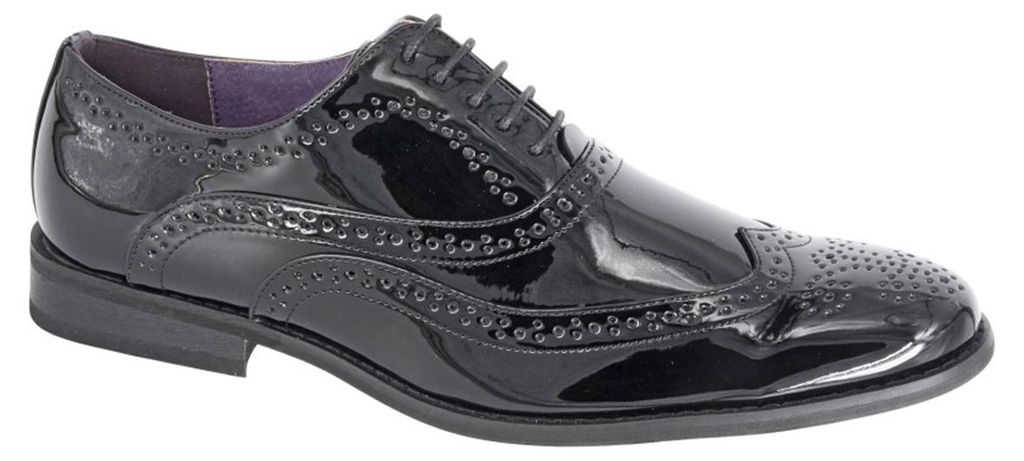 Goor - Halbschuhe für Herren, Leder DF4673 (47 EU) (Schwarz)