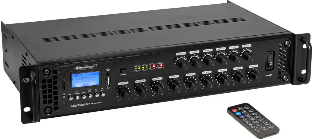 Amplificateur de mixage ELA OMNITRONIC MAVZ-120.6P 120W (80709788)