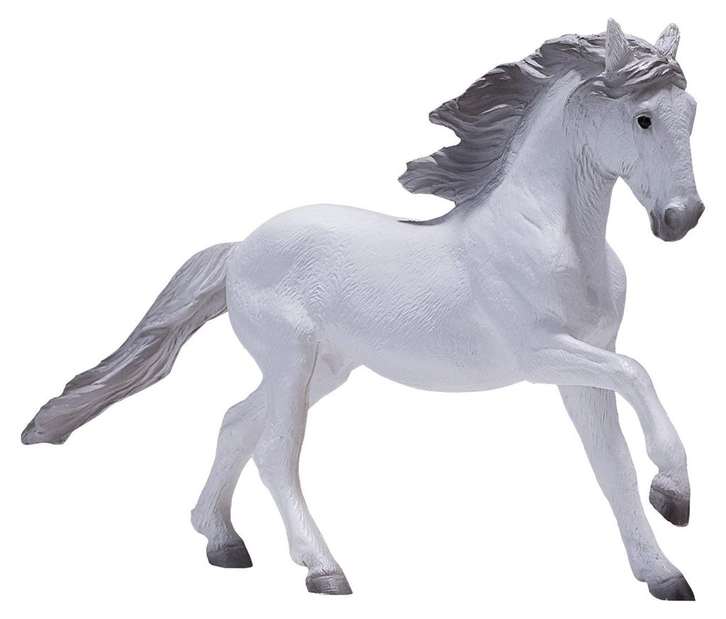 Mojo Pferd Spielfigur Lusitano weiß - pädagogisches Spielzeug