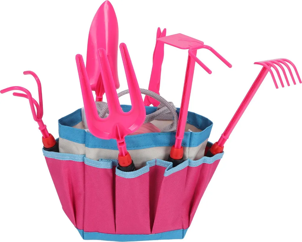 Kit de jardinage pour enfants Rose avec Tablier Chapeau et Gants de Jeu