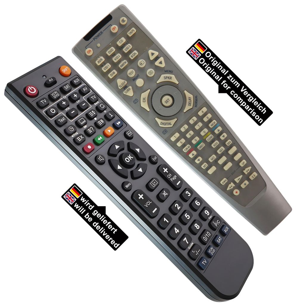 Ersatz Fernbedienung für Harman Kardon AVR230 | AVR235 | AVR230C | AVR230RDS | AVR 230 | AVR 235 | AVR 230 C | AVR 230 RDS | AVR-230 | AVR-235 | A...