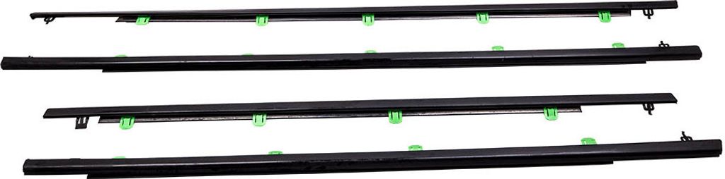 Fensterschacht Dichtung 4-tlg. for Honda CR-V CRV Bj. 2007-2011 schwarz