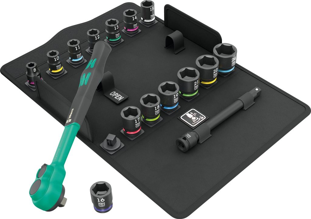 Wera 8100 SB 12 Zyklop Comfort Knarrensatz Produktbild 