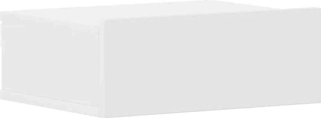 vidaXL Závěsný noční stolek bílý 40x30x15 cm Dřevěný Obrázek produktu 