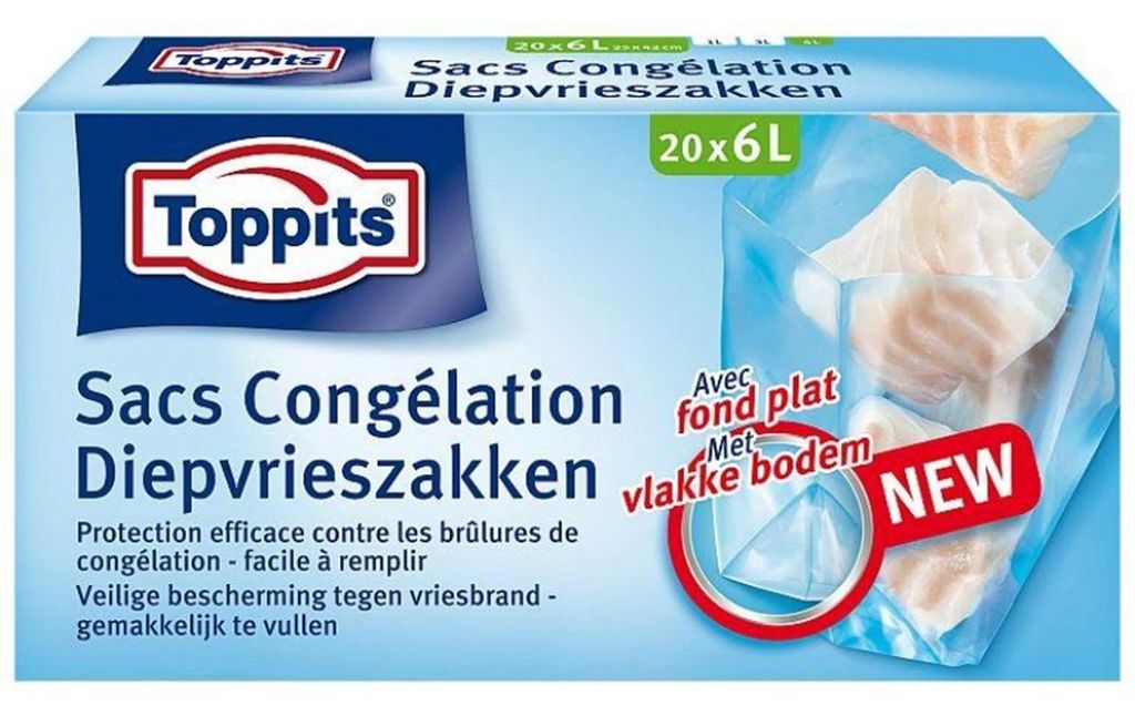 Toppits Diepvrieszakjes 6L 20 Stuks Produktbild 