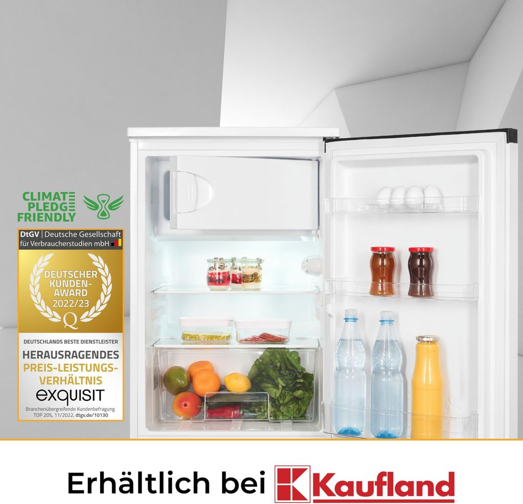 Exquisit Kühlschrank KS16-4-051C weiss | 107 L Nutzinhalt | Produktbild 7